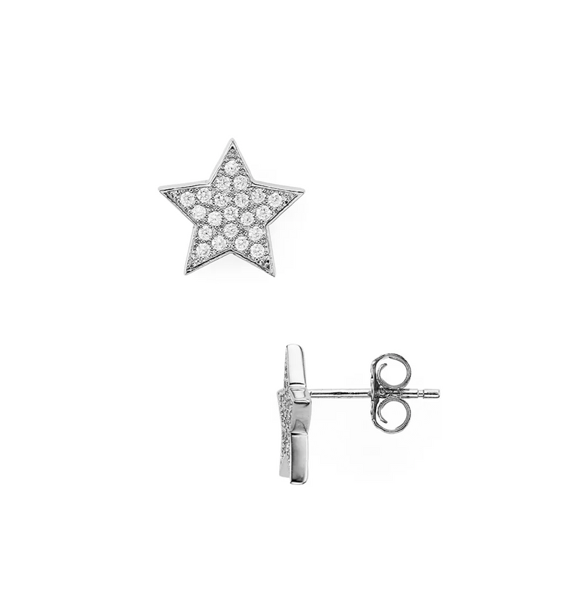 Pavé Star Stud Earrings