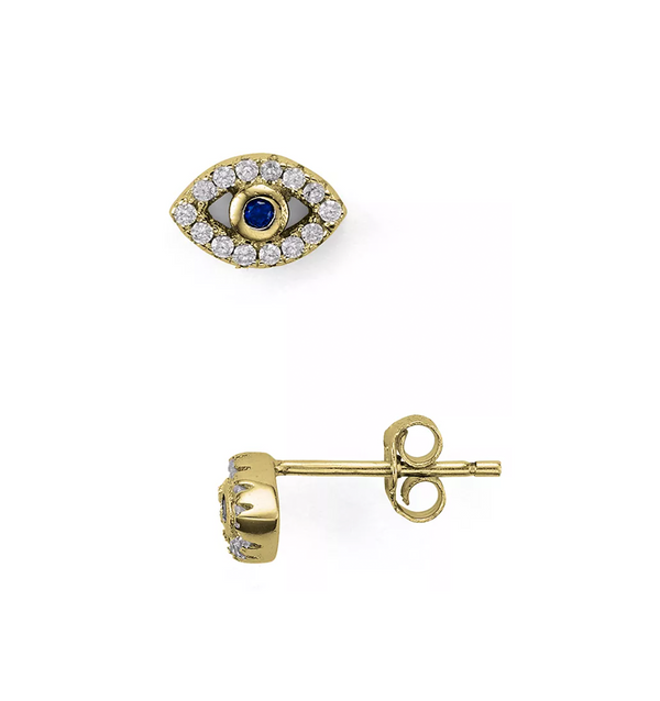 Tiny Evil Eye Stud Earrings