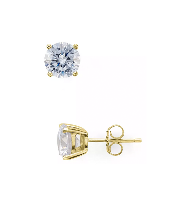 7mm Classic Solitaire Stud Earrings