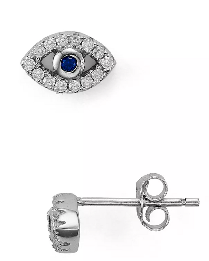 Tiny Evil Eye Stud Earrings