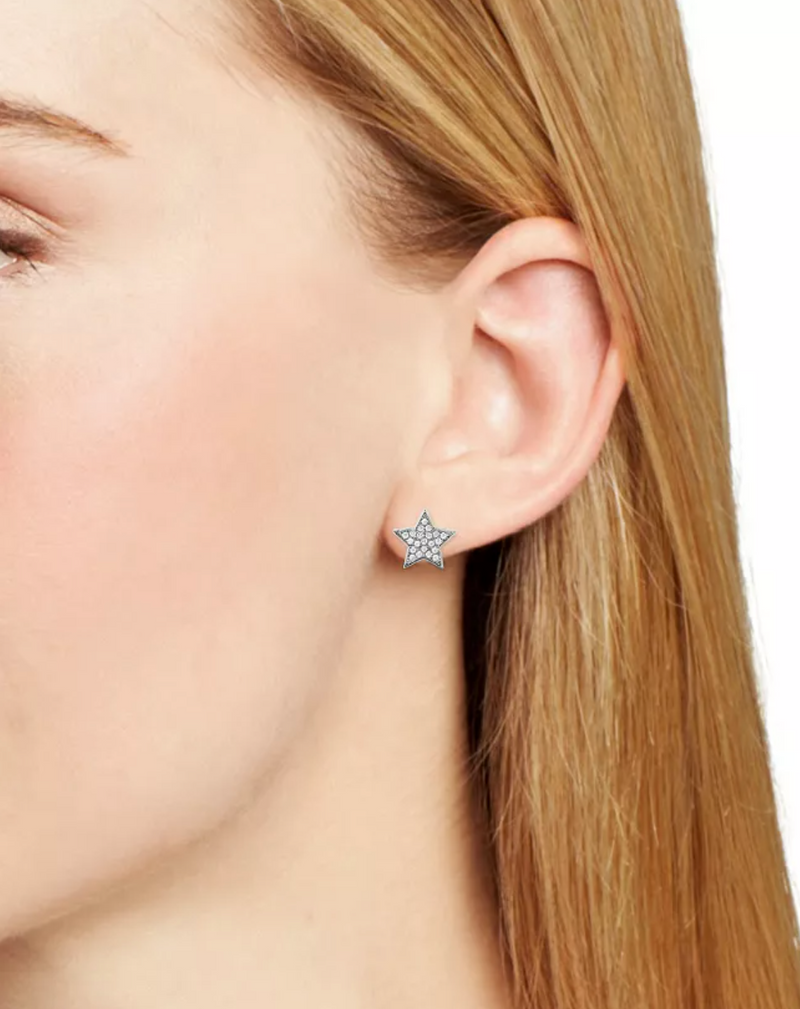 Pavé Star Stud Earrings