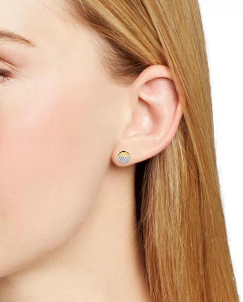 Disc Stud Earrings