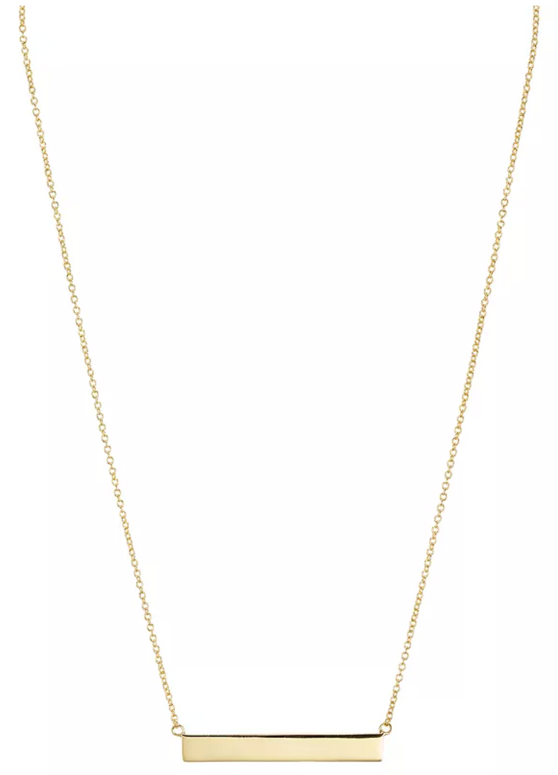 Engravable Bar Necklace