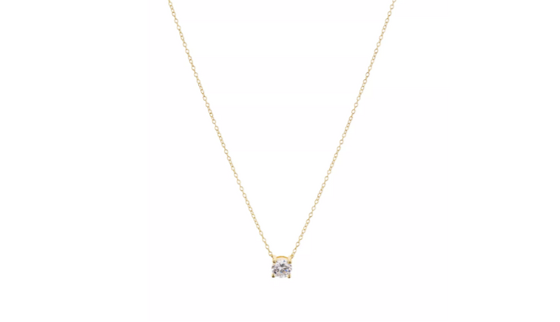 Classic Solitaire Pendant Necklace