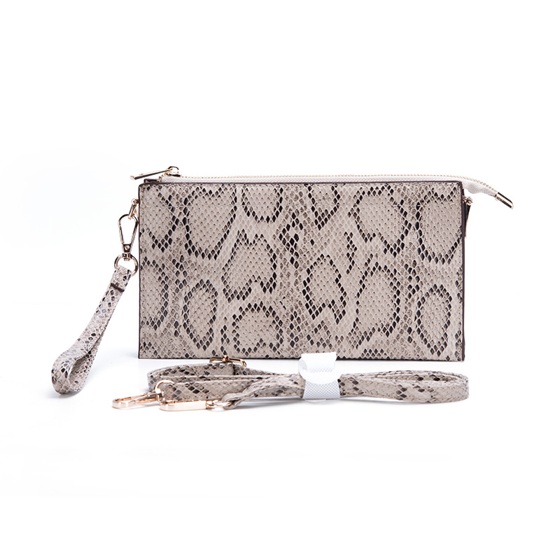 Beige Snakeskin Bag