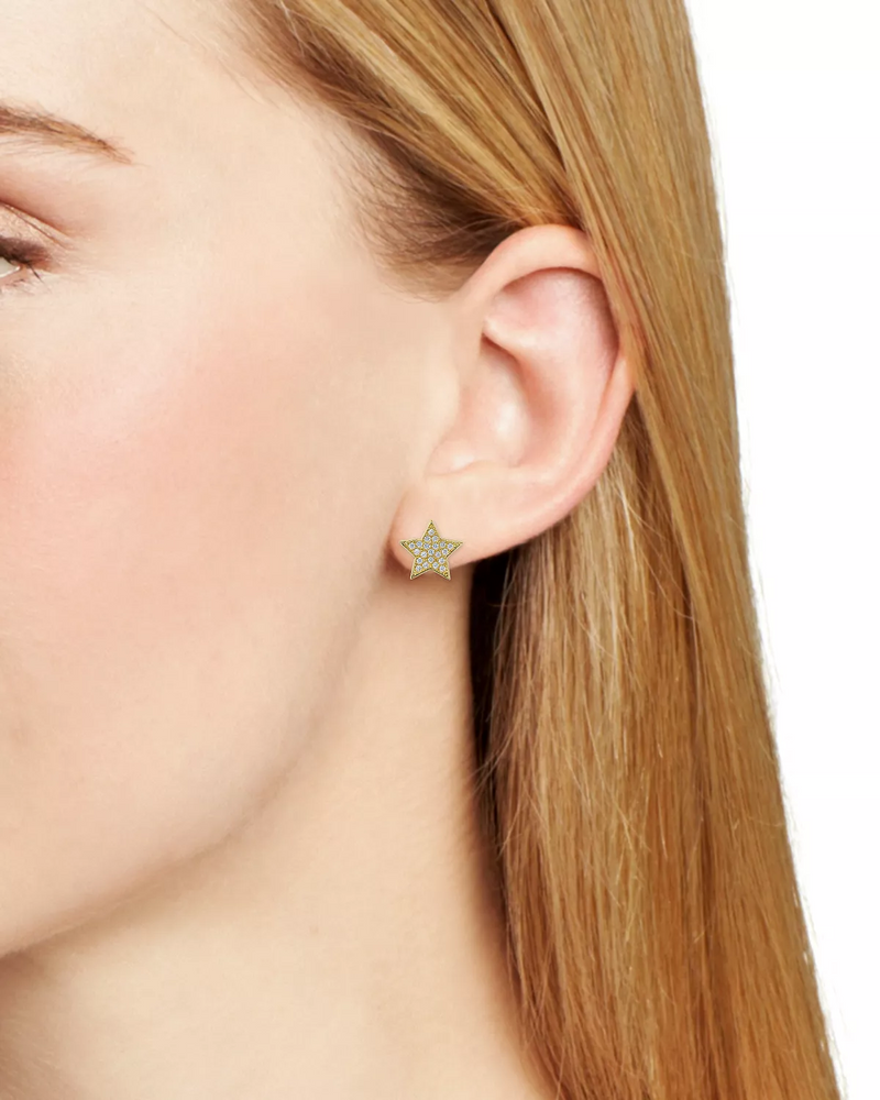 Pavé Star Stud Earrings