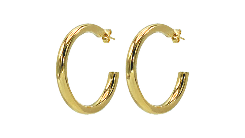 Large Tube Hoop Earrings