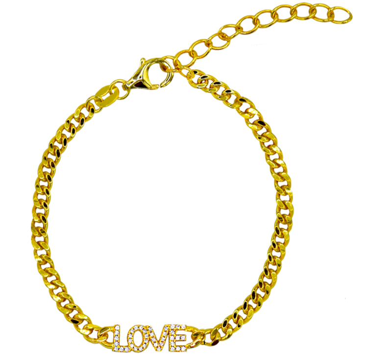 Pavé "Love" Bracelet