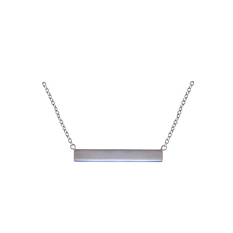 Engravable Bar Necklace